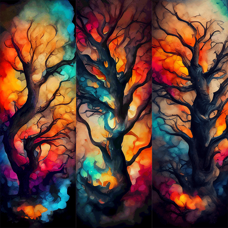 AI Psychedelic Forest #4 static token preview