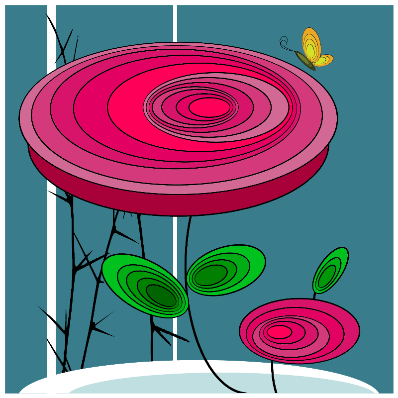 Butterfly & Roses #15 static token preview