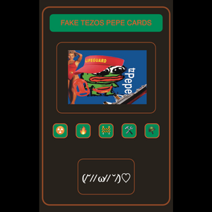 Fake Tezos Pepe Cards project preview