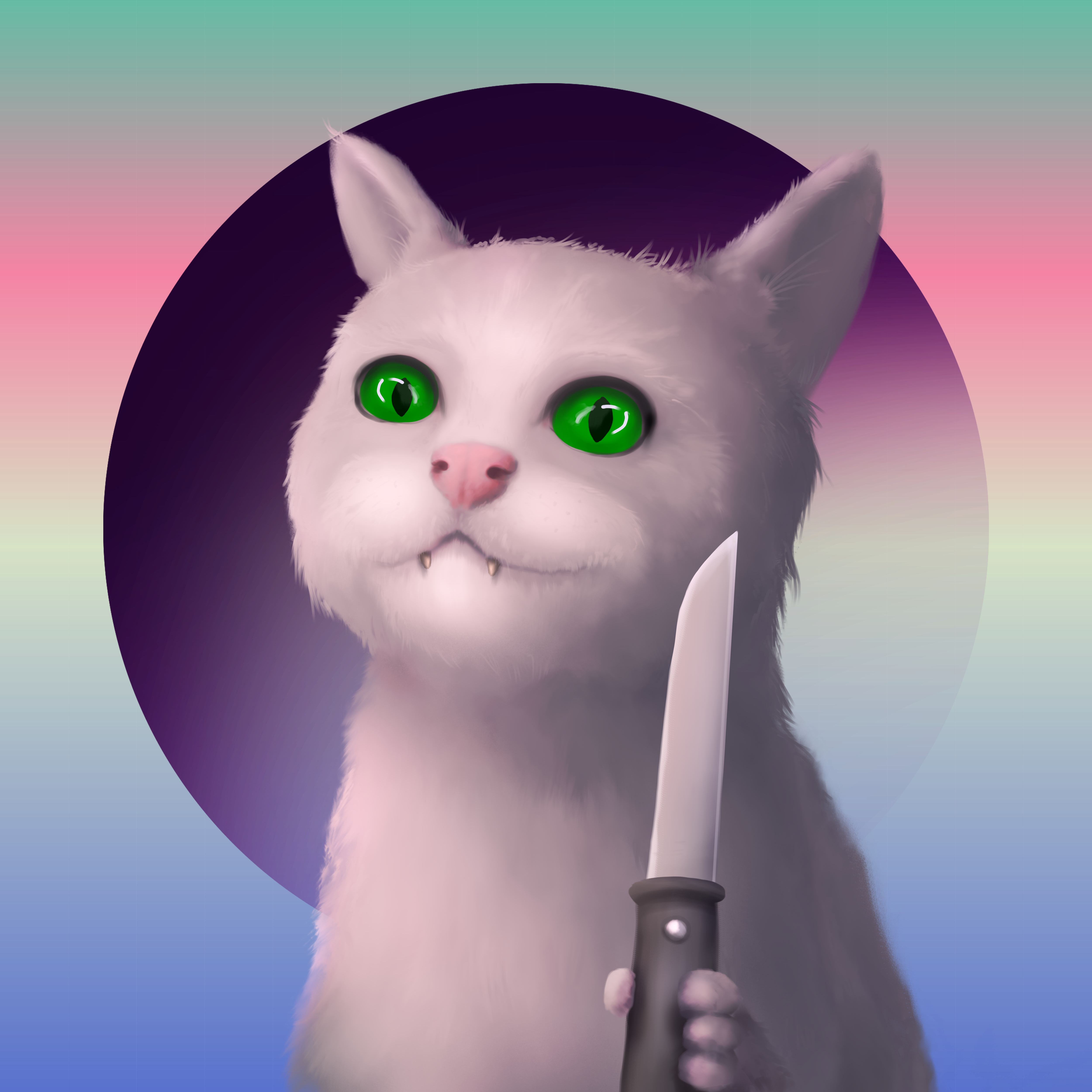 Crazy cat #14 static token preview