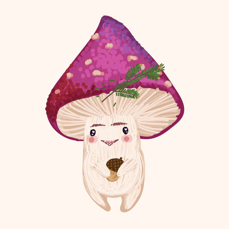 Cute Mushrooms Forest Guys #3 static token preview