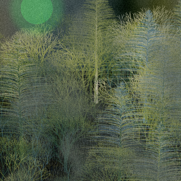 Moonlit Native Bush #23 static token preview