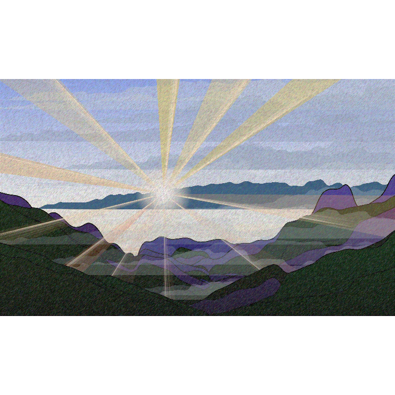 Sunrise over a Mountain Lake #13 static token preview