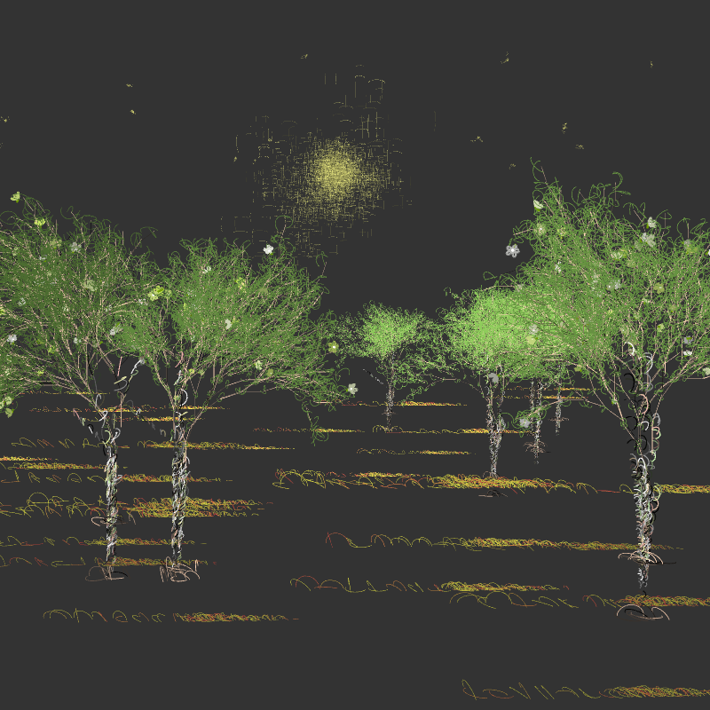 Black winter forest #17 static token preview