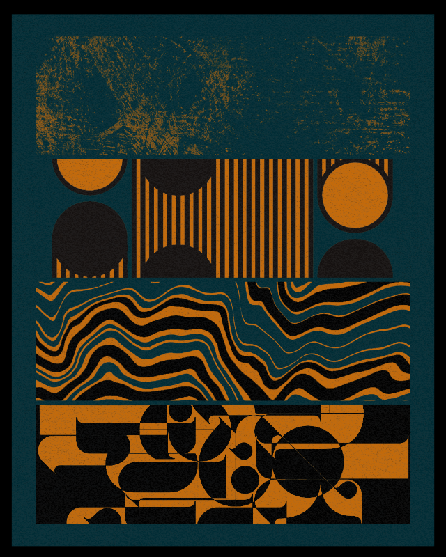 Bauhaus art #orange #15 static token preview