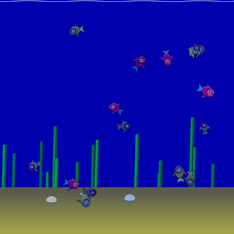 Underwater Schooling #23 static token preview