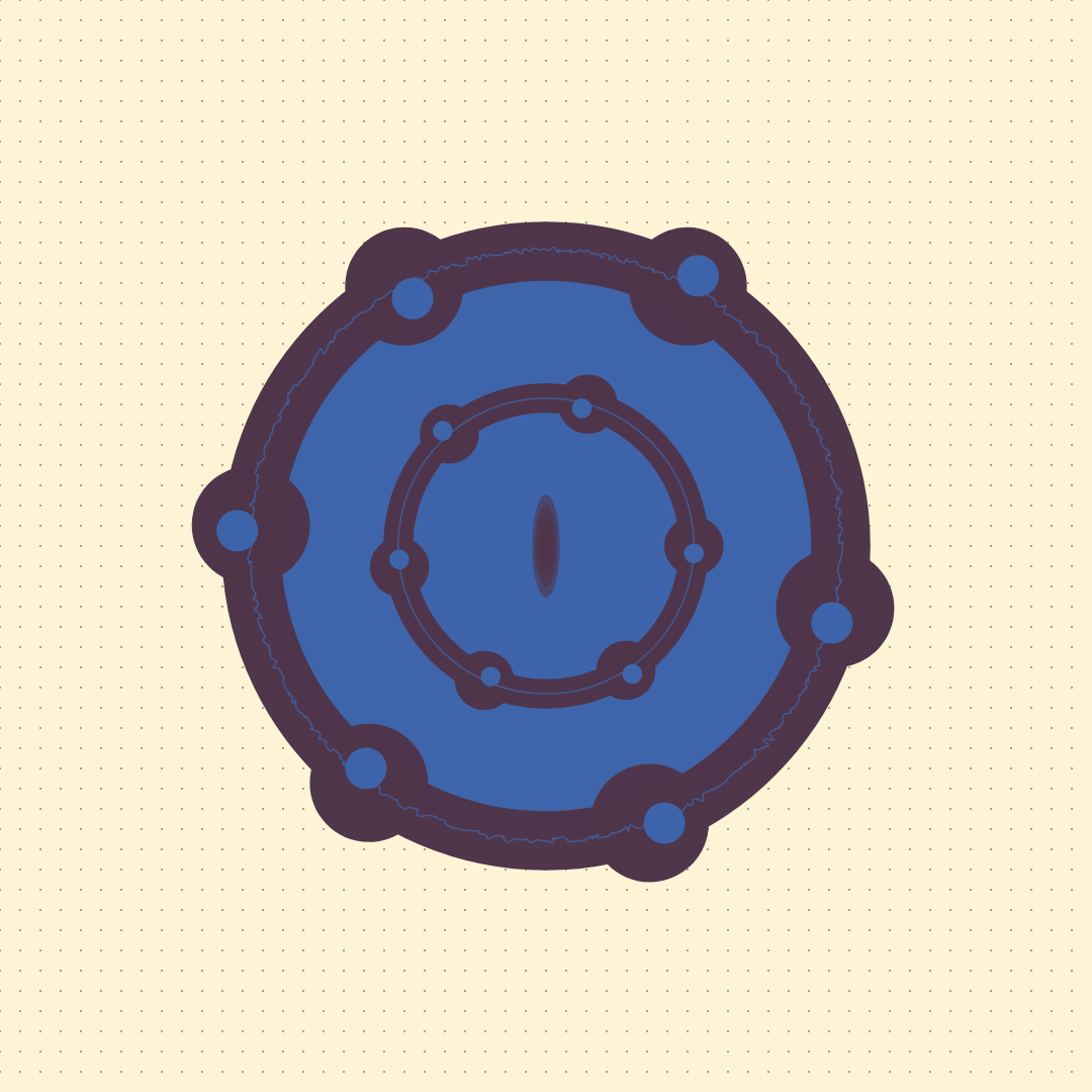 Circles on a dotted Grid #4 static token preview
