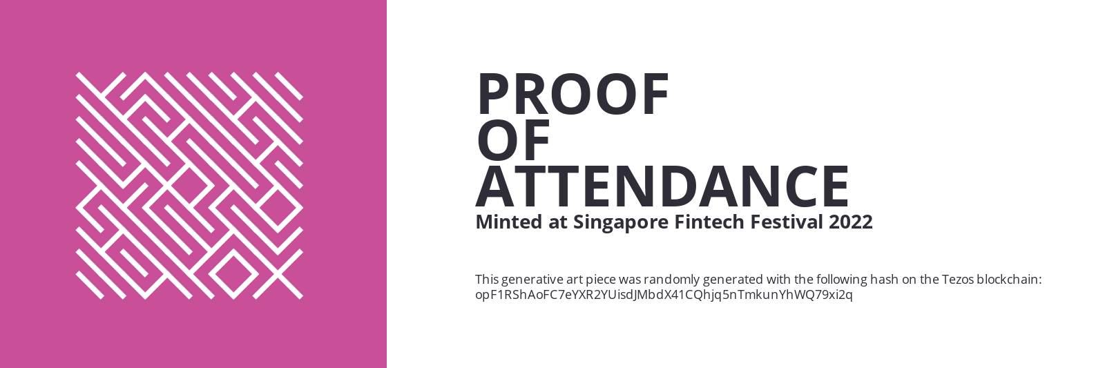 SFF2022 Proof of Attendance Token #489 static token preview
