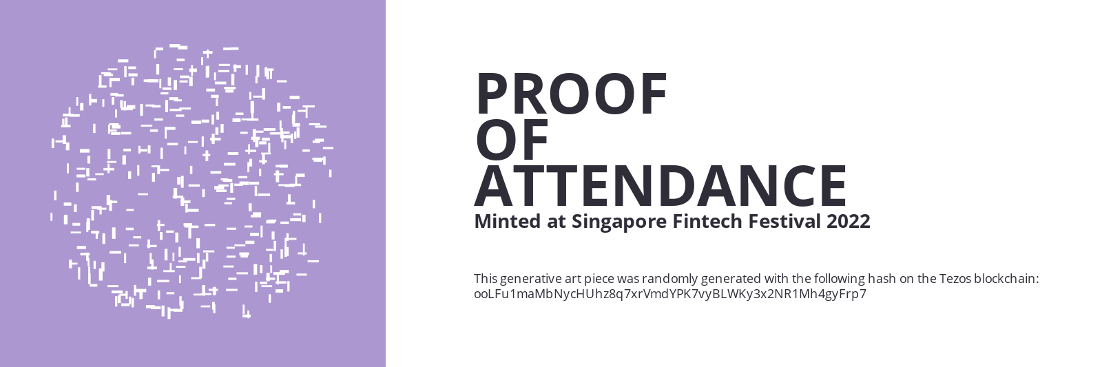 SFF2022 Proof of Attendance Token #2411 static token preview