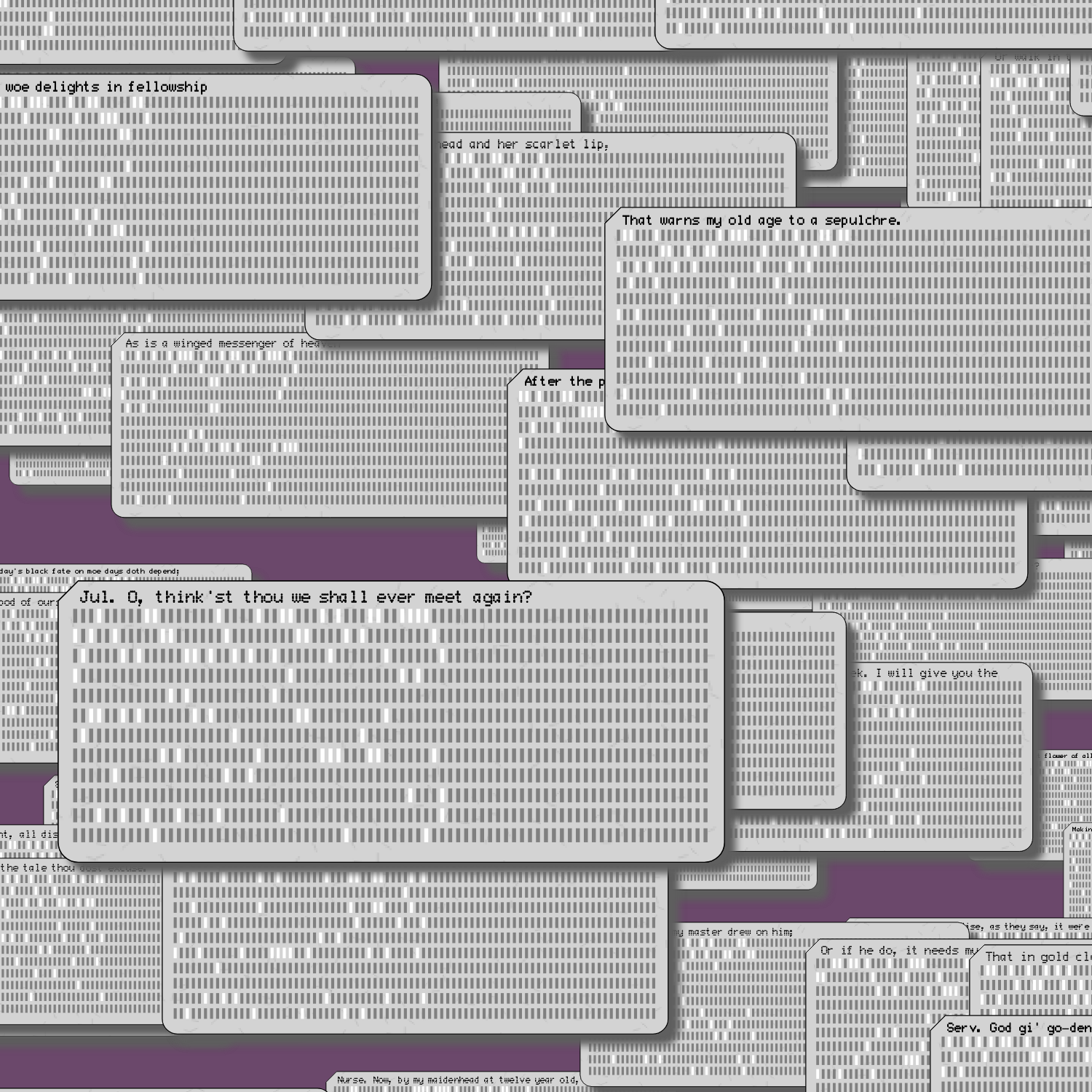 Romeo and Juliet on Punched Cards (Free) #24 static token preview
