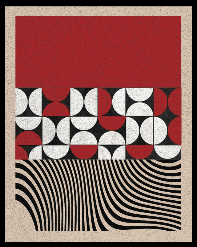 Bauhaus art #red #3 static token preview