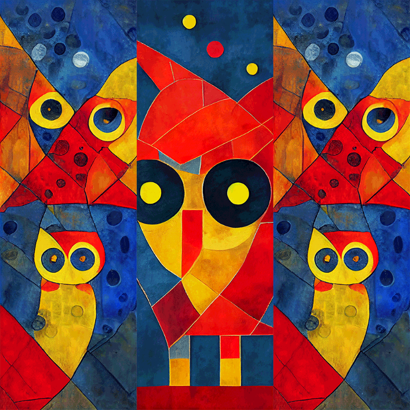 AI Owl #8 static token preview