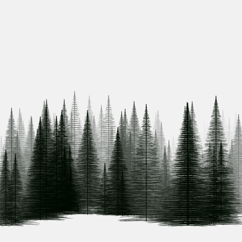 Pine trees in the cold #15 static token preview