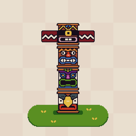 Tiki Totem #16 static token preview