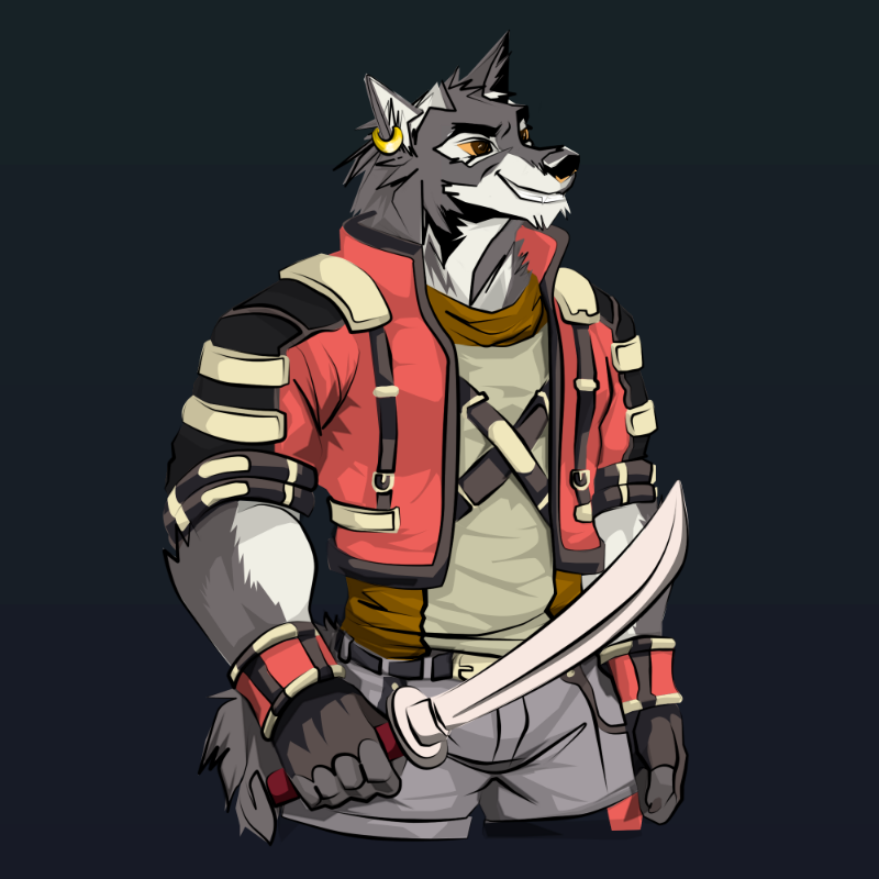 Wolf-soldier #10 static token preview