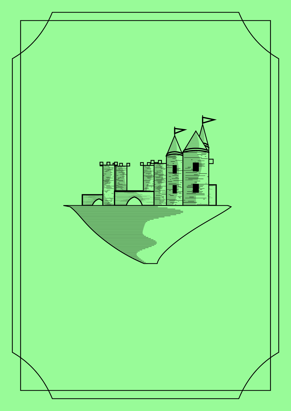 Minimalist Castle #5 static token preview