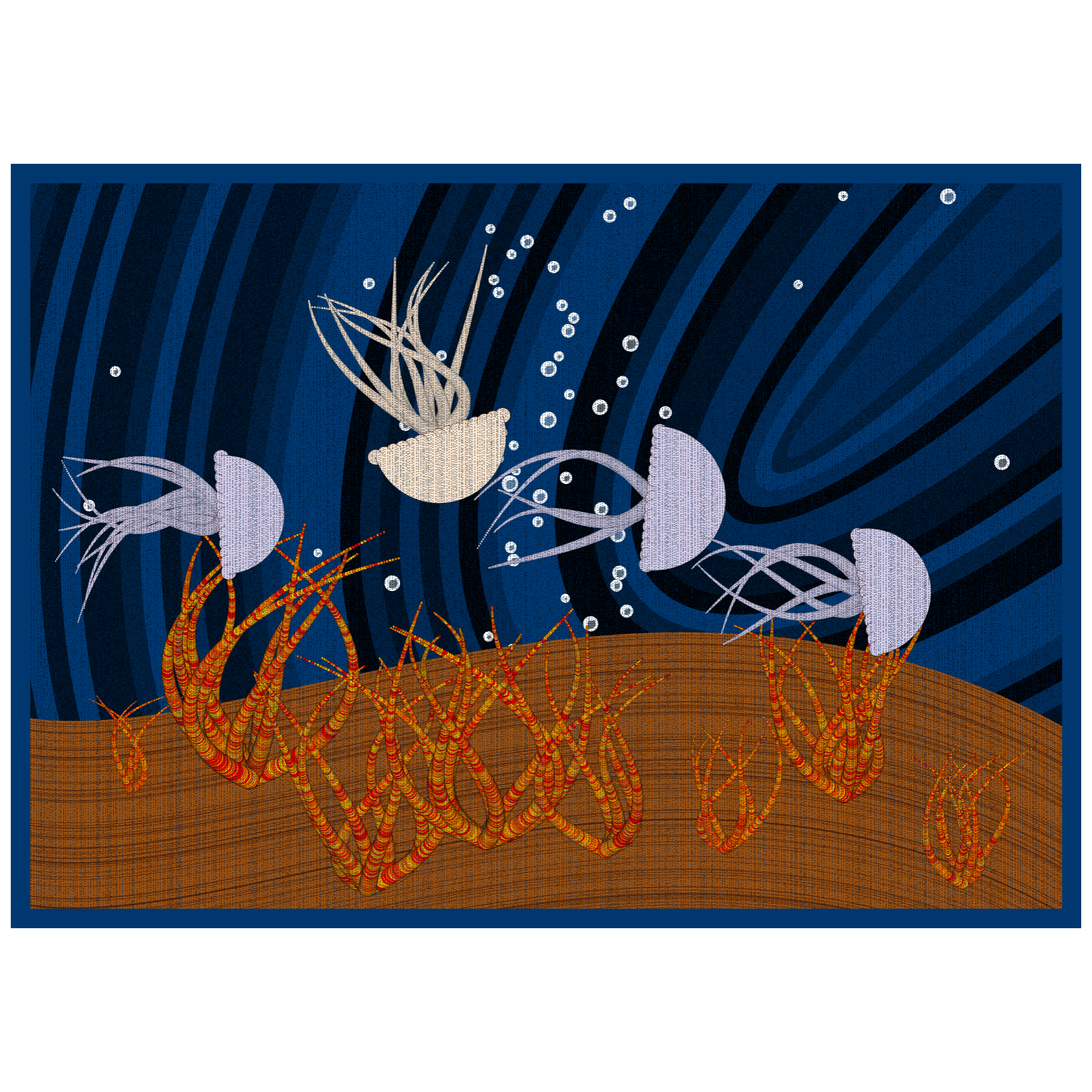 Bézier Aquarium 🦑 #7 static token preview