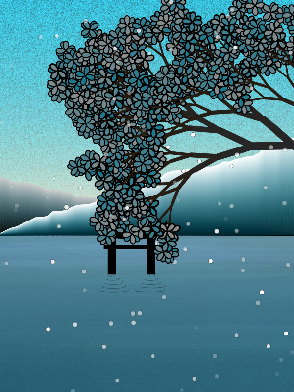 Winter morning in a village near Tokyo #3 static token preview