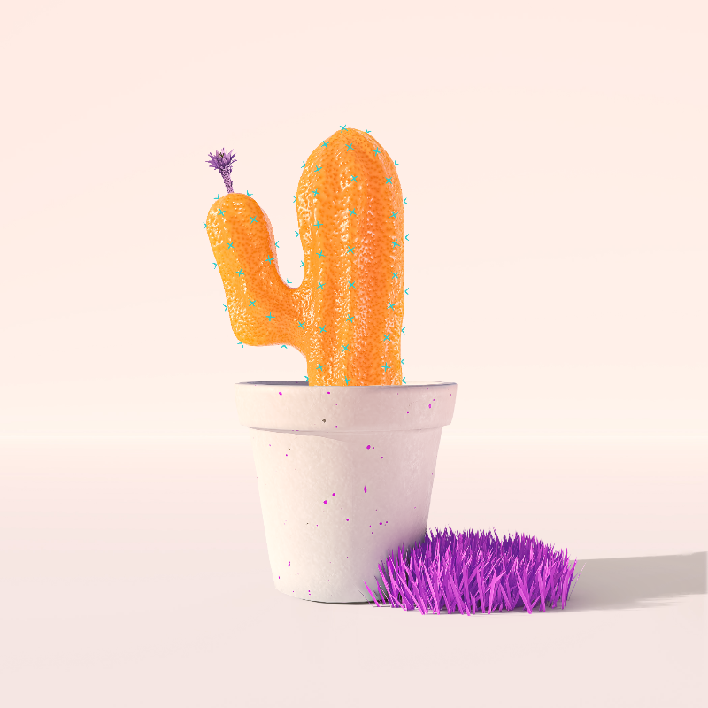 3D Crypto Cacti #12 static token preview