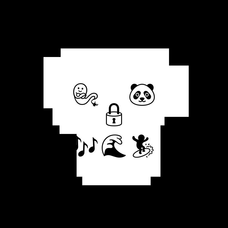 NotSkull(B&W) #11 static token preview