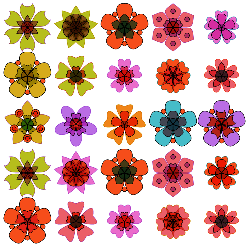 Flower Grid #1 static token preview