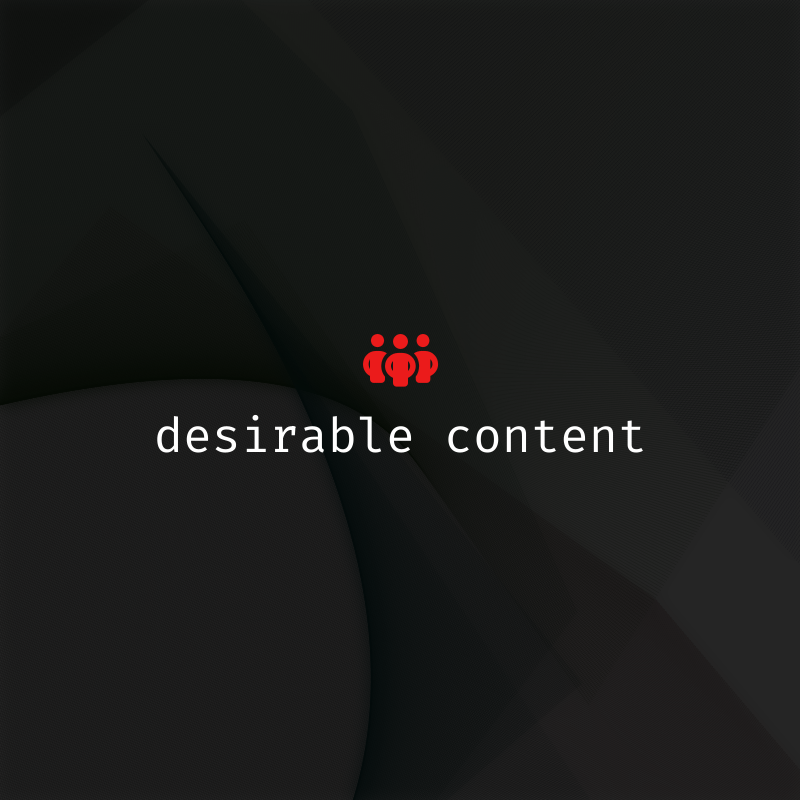 desirable content #28 static token preview