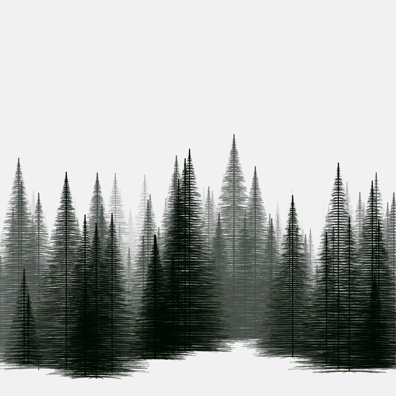 Pine trees in the cold #20 static token preview