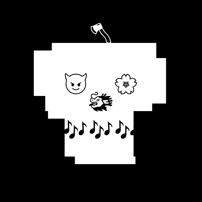 NotSkull(B&W) #3 static token preview
