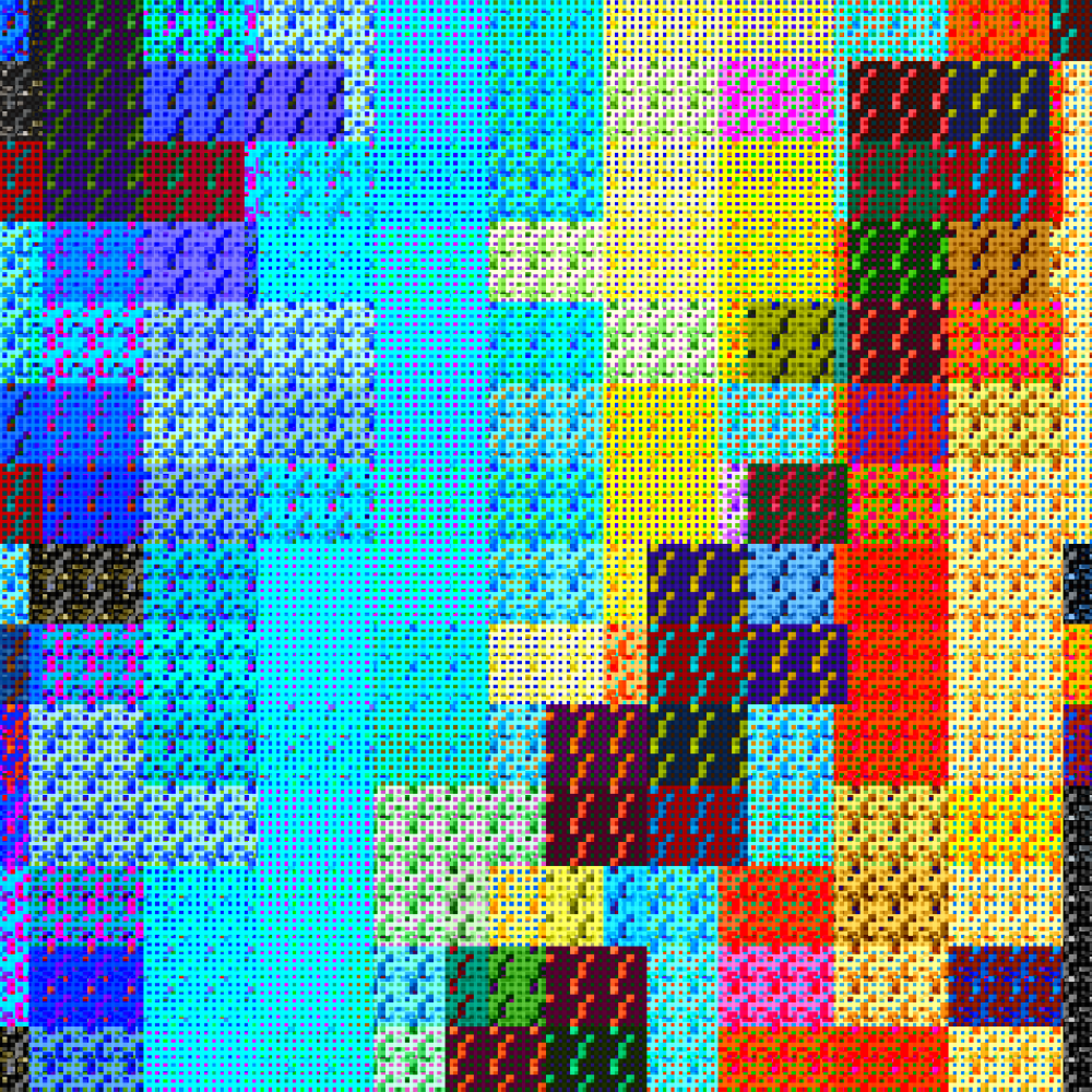 Multicolored Pixelated Field #10 static token preview