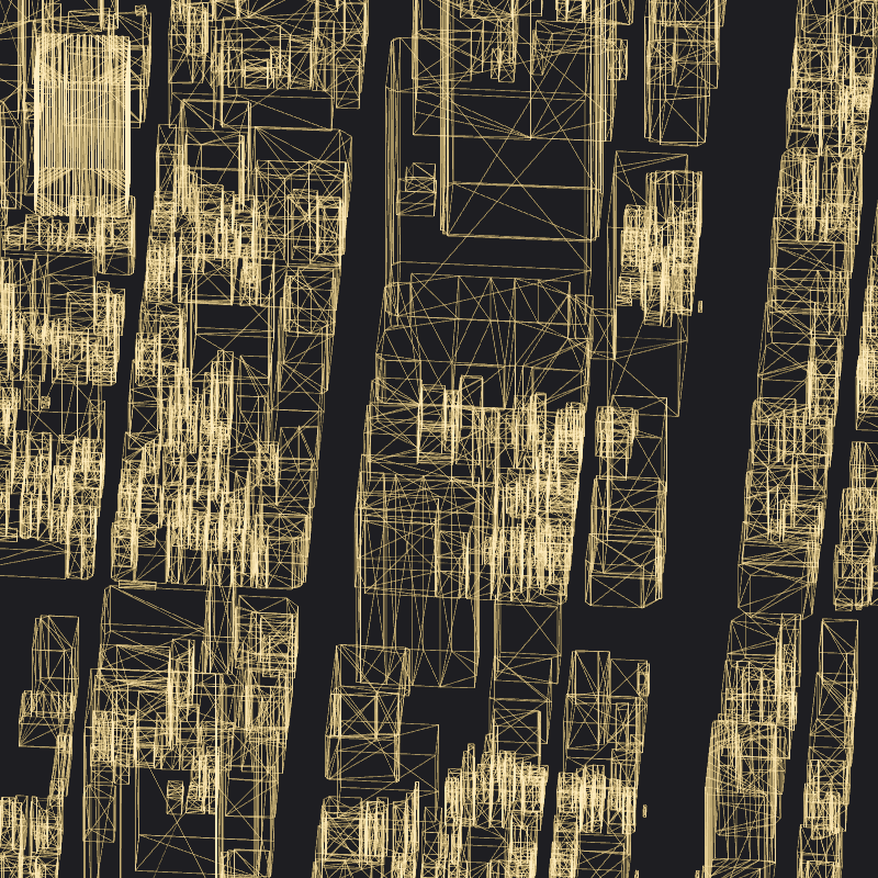 Wireframe City: Tokyo Shibuya #5 static token preview