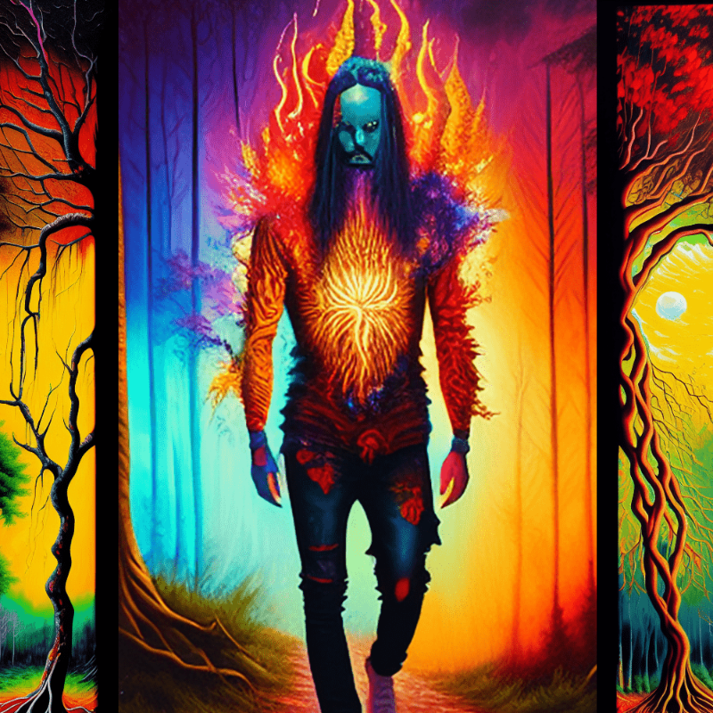 AI Psychedelic Trees #1 static token preview
