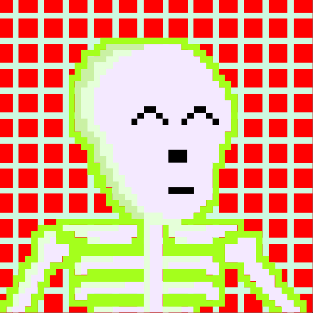 PIXEL SKULLETTI 1 #16 static token preview