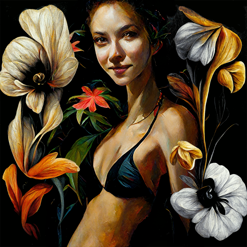 Girl and Flower #2 #8 static token preview