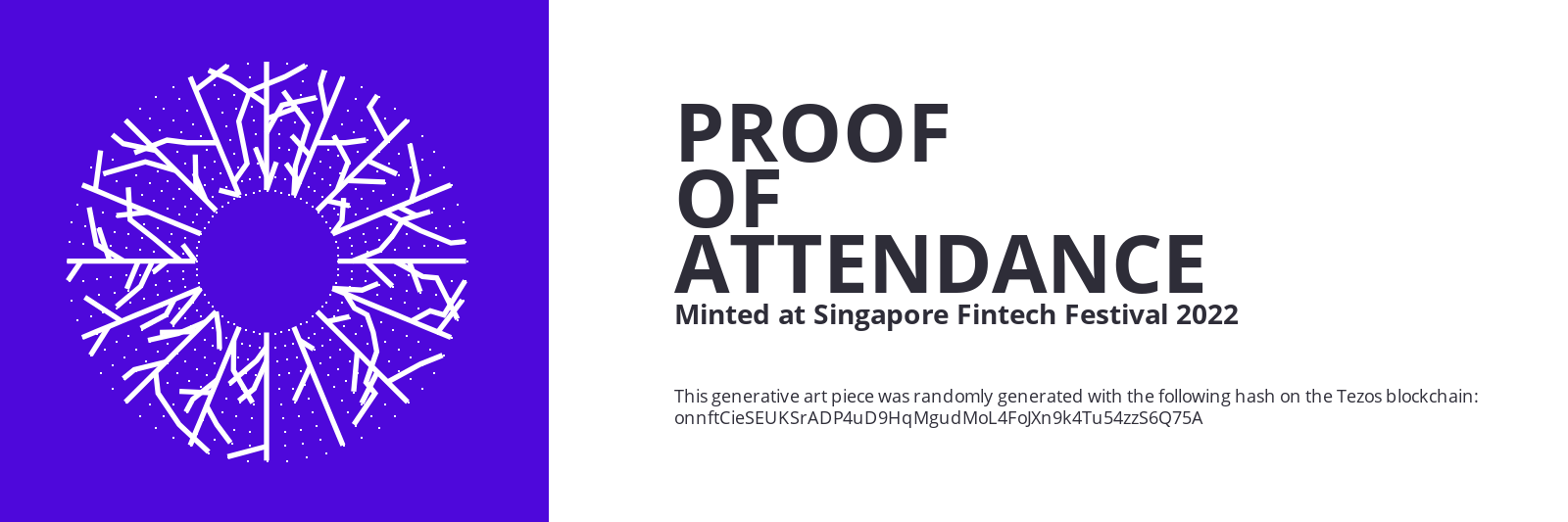SFF2022 Proof of Attendance Token #363 static token preview