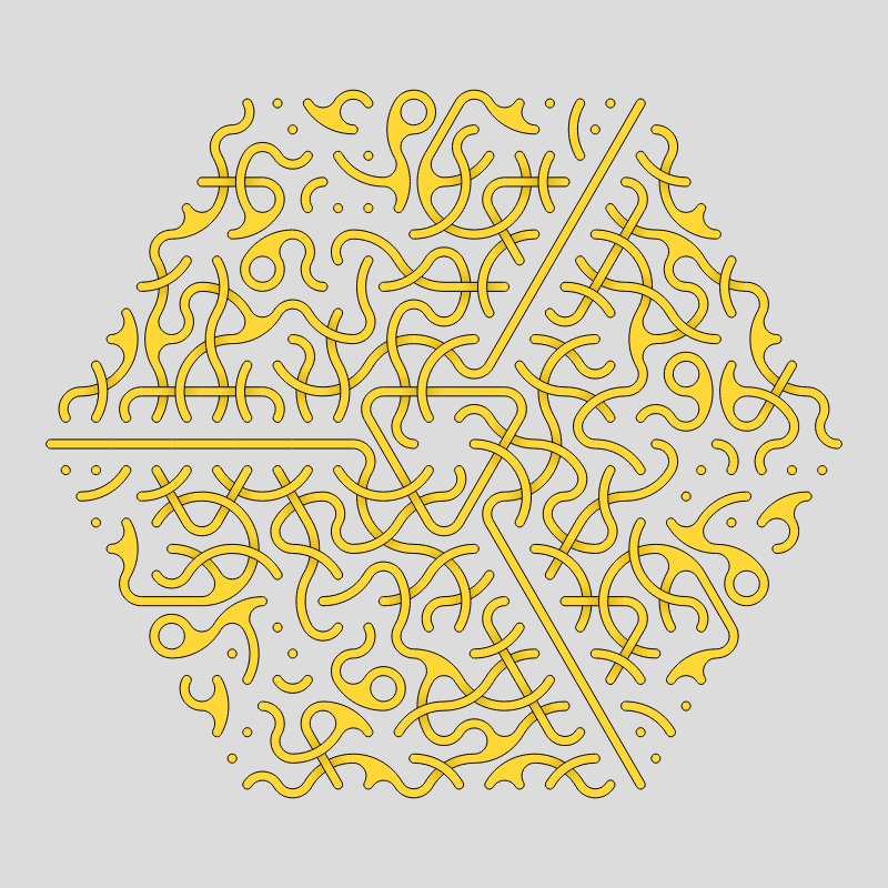 Truchet Threefold Symmetry #20 static token preview