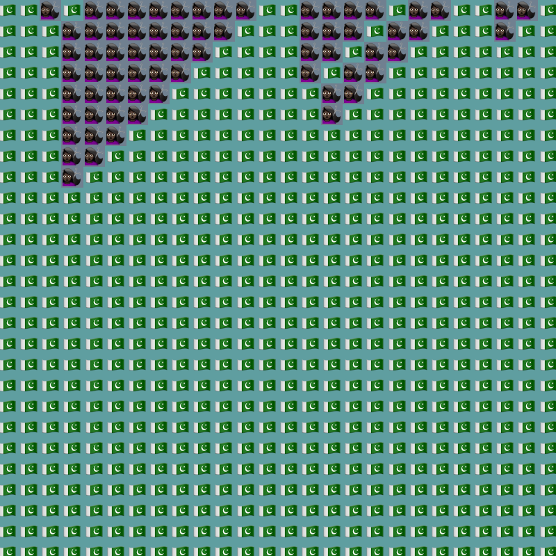 Elementary Cellular Emoji Automata #61 static token preview