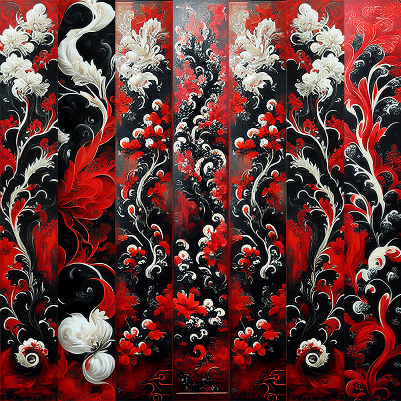 AI Chinese Flowers #8 static token preview