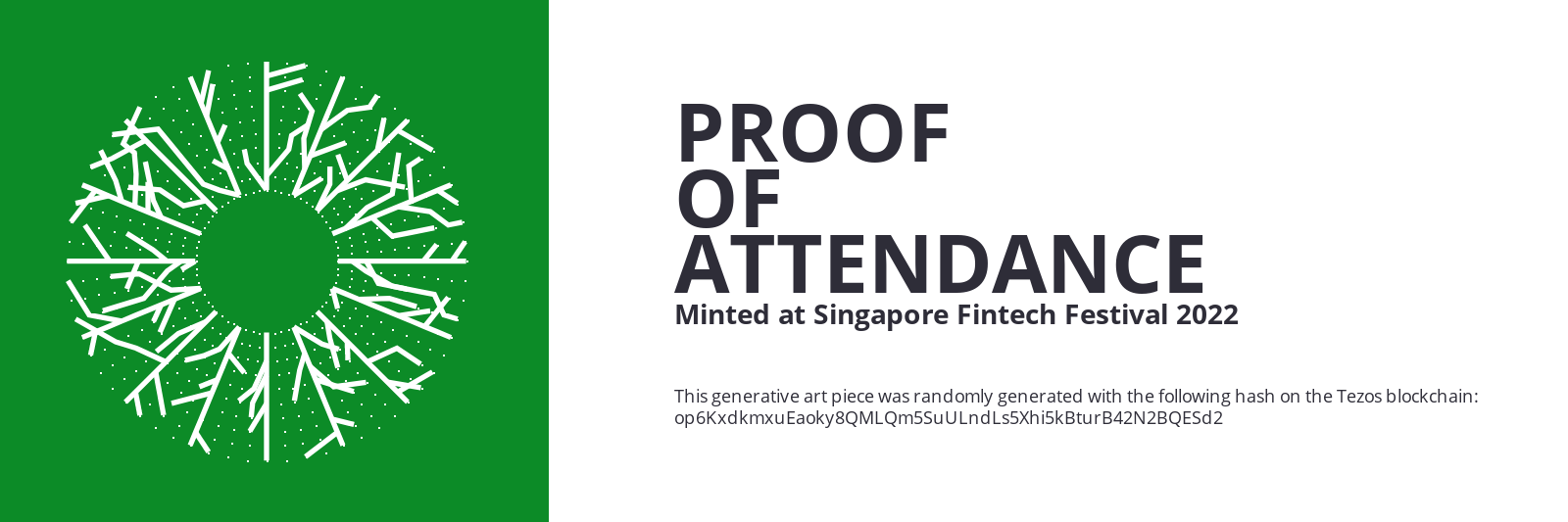 SFF2022 Proof of Attendance Token #113 static token preview