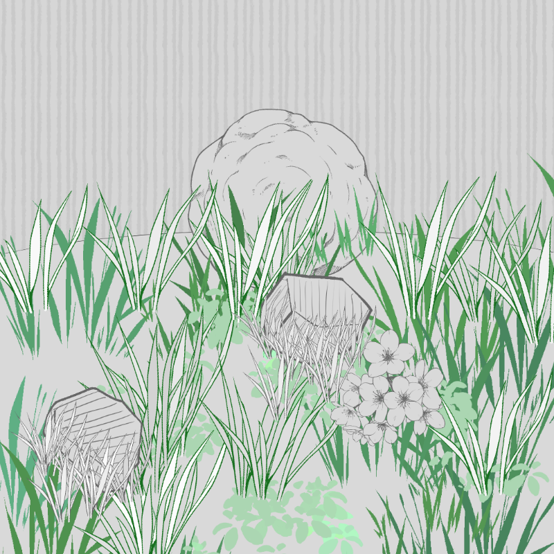 Wild Grass and Rubble #18 static token preview