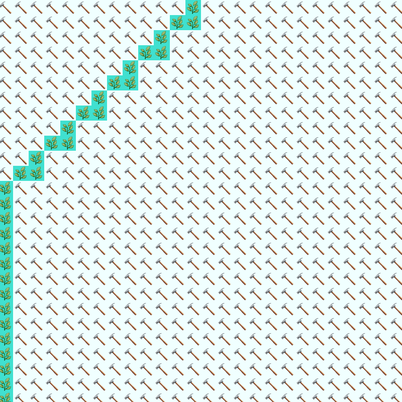 Elementary Cellular Emoji Automata #14 static token preview
