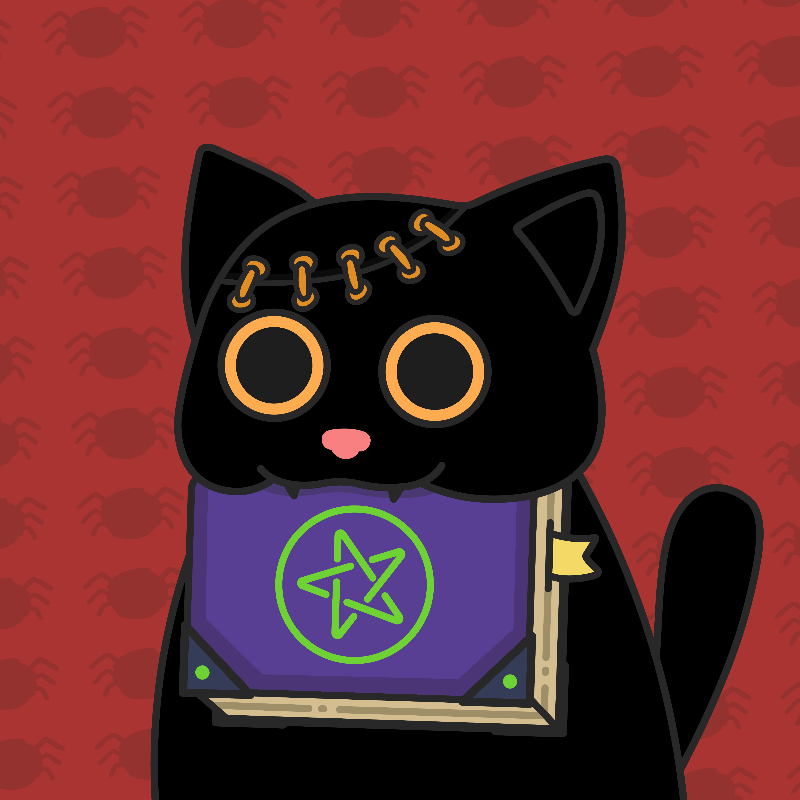 Addams Cat #8 static token preview