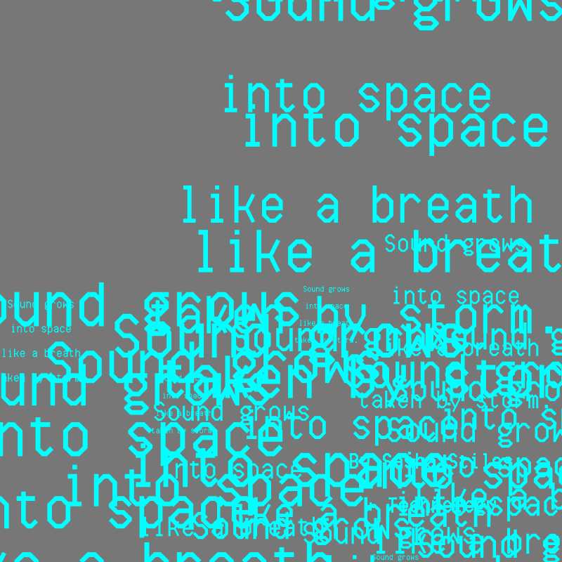 SOUND GROWS INTO SPACE #15 static token preview