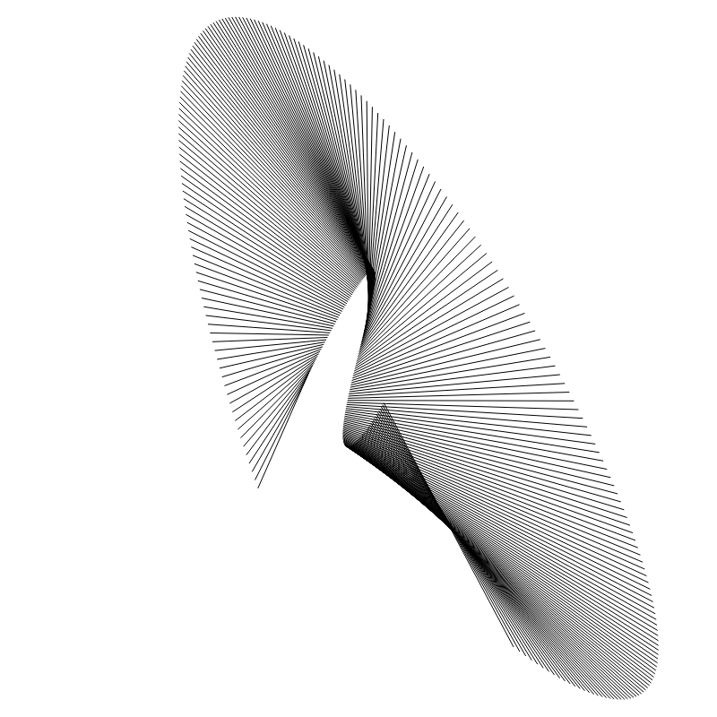 Sinus Cosinus #N Black on White #13 static token preview