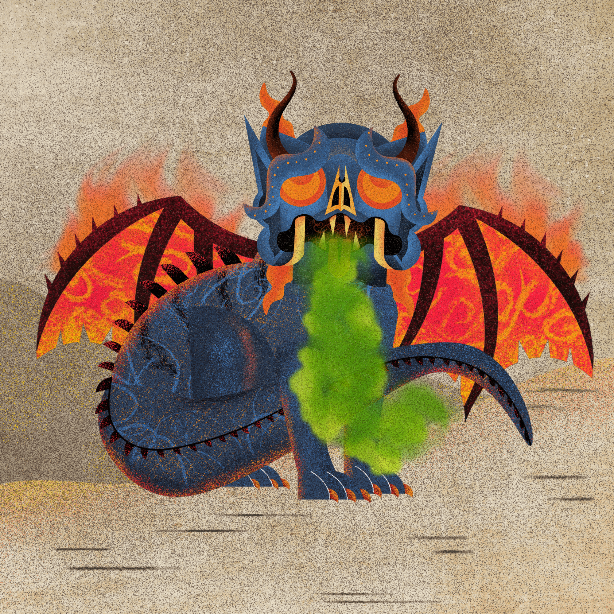 Ancient dragon #4 static token preview
