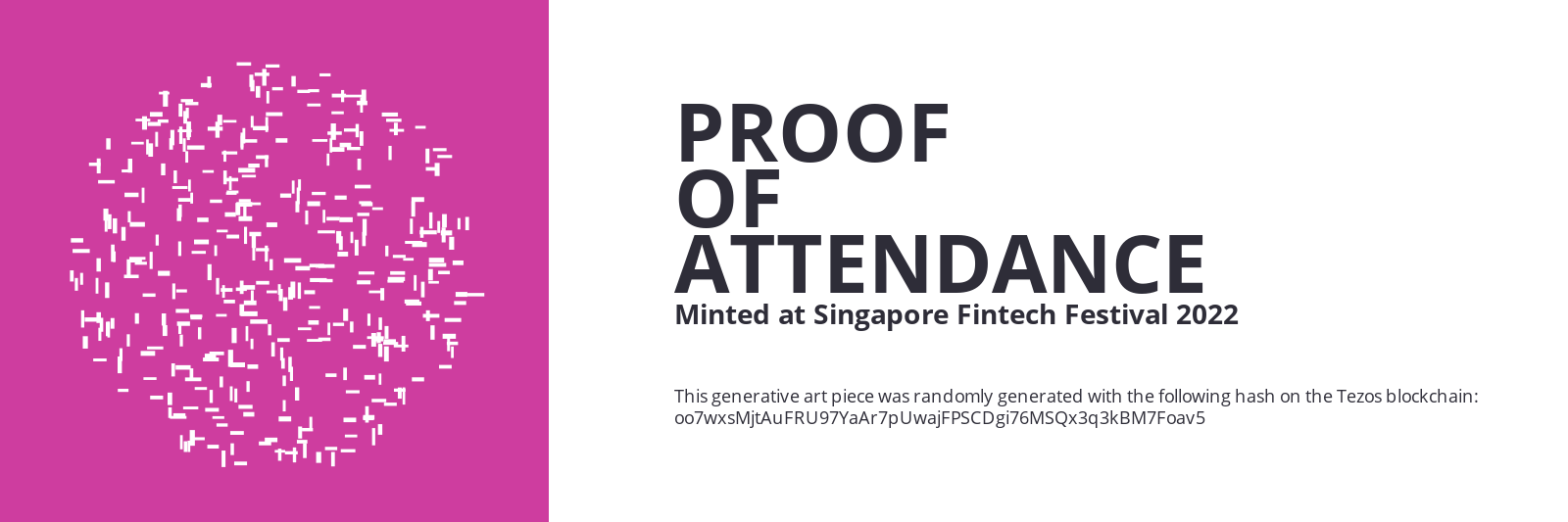 SFF2022 Proof of Attendance Token #457 static token preview