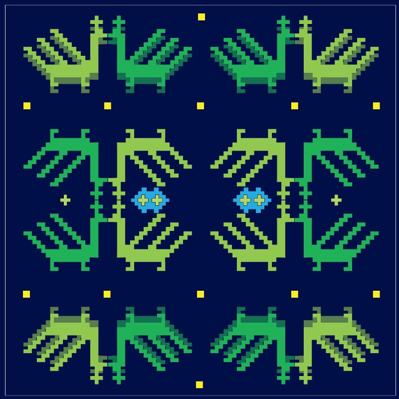 Pixel-Bird Motif #2 static token preview