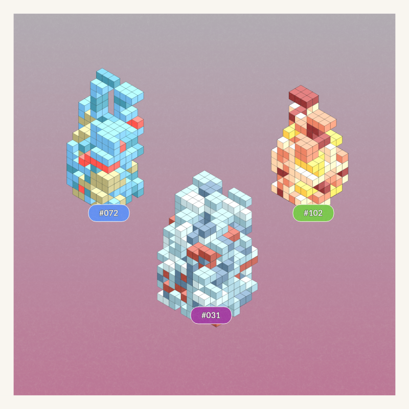 Pokeblocks Squad #3 static token preview