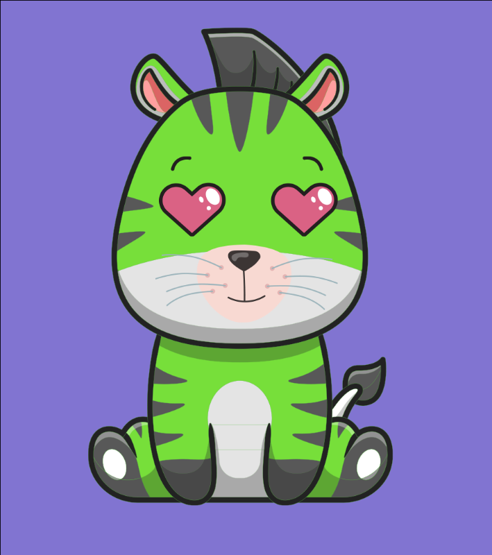 Baby Zebra Gang #8 static token preview