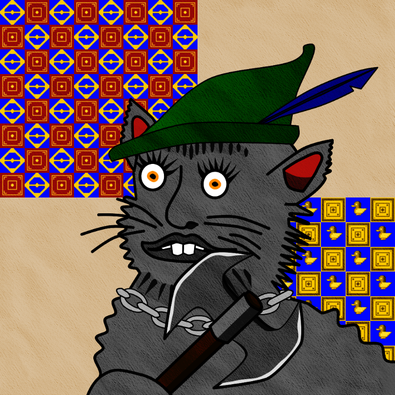 Famous Medieval Cat #3 static token preview