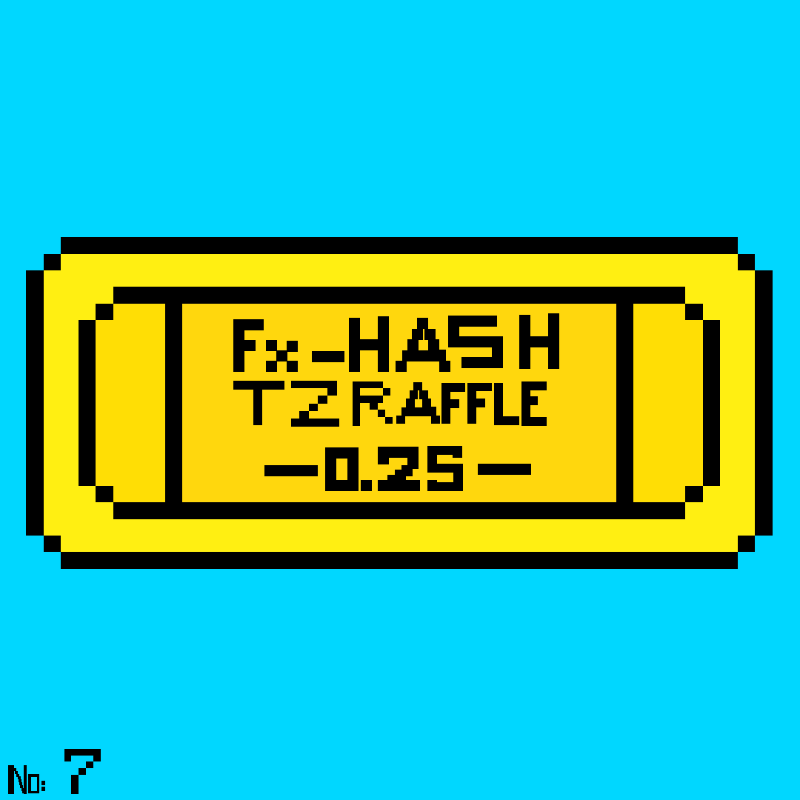 Tezos Raffle Ticket 2 #5 static token preview